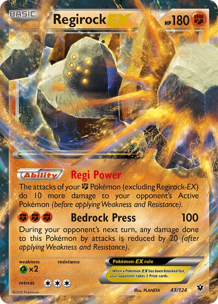 Regirock EX — XY - Fates Collide — Pokemon