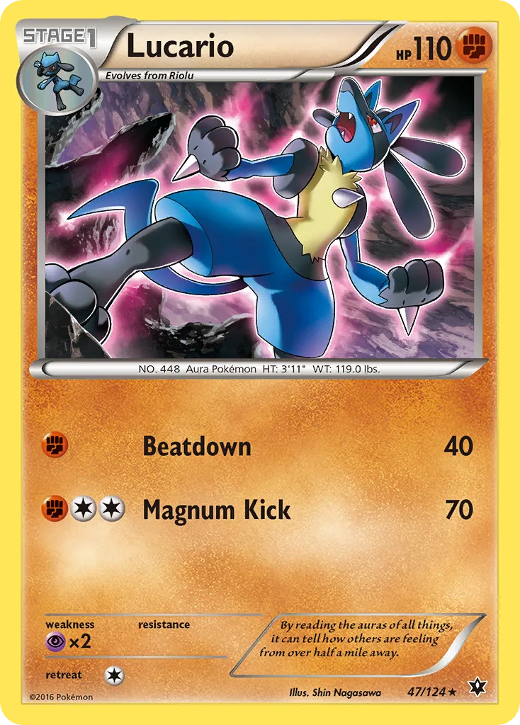 Lucario — XY - Fates Collide — Pokémon