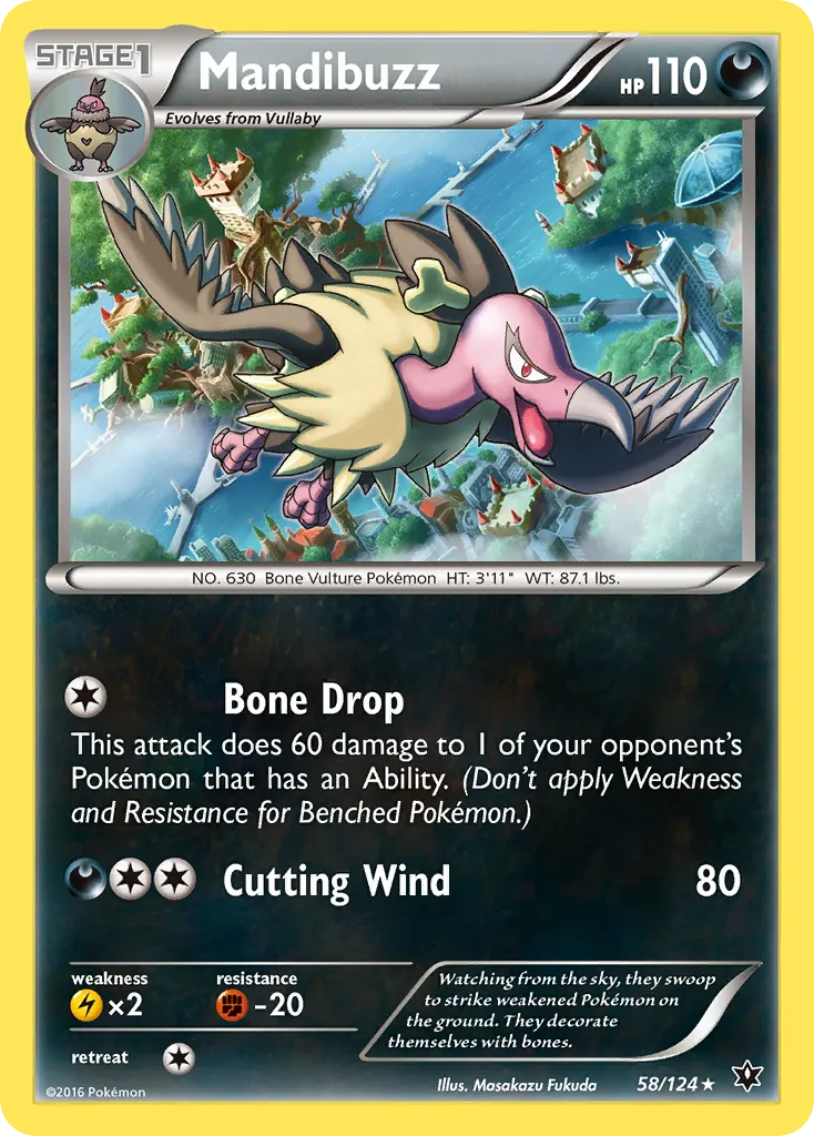 Mandibuzz — XY - Fates Collide — Pokemon