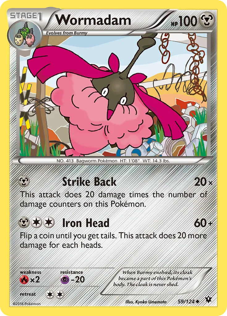 Wormadam — XY - Fates Collide — Pokemon