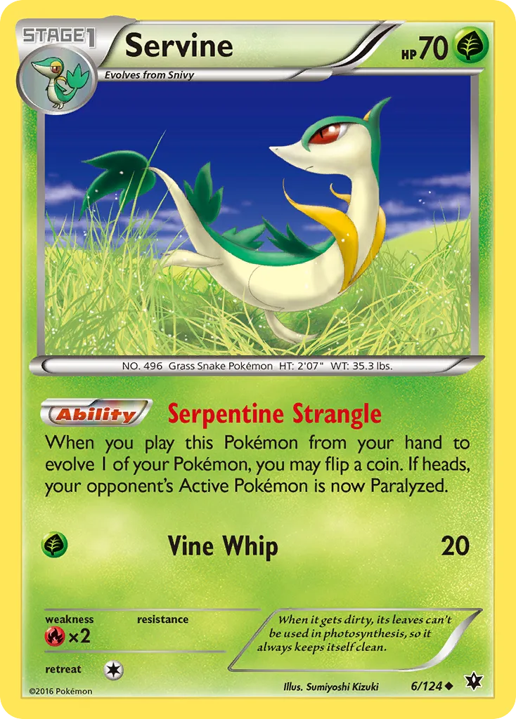 Servine — XY - Fates Collide — Pokémon