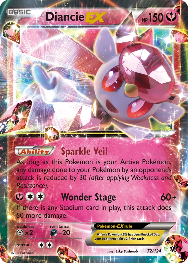 Diancie EX — XY - Fates Collide — Pokemon