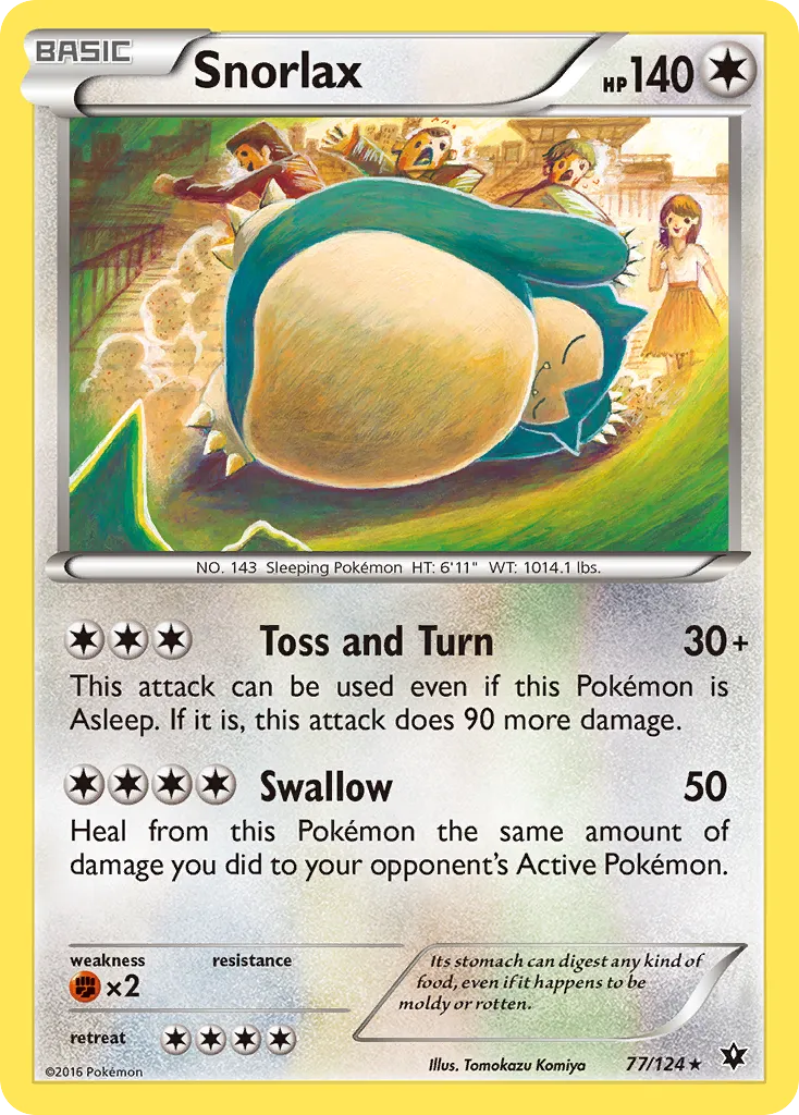 Snorlax — XY - Fates Collide — Pokémon