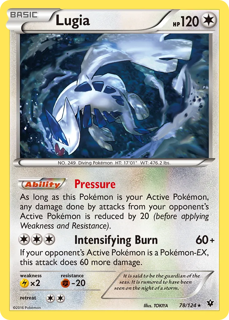 Lugia — XY - Fates Collide — Pokemon