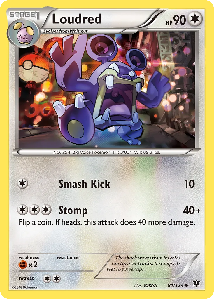 Loudred — XY - Fates Collide — Pokémon