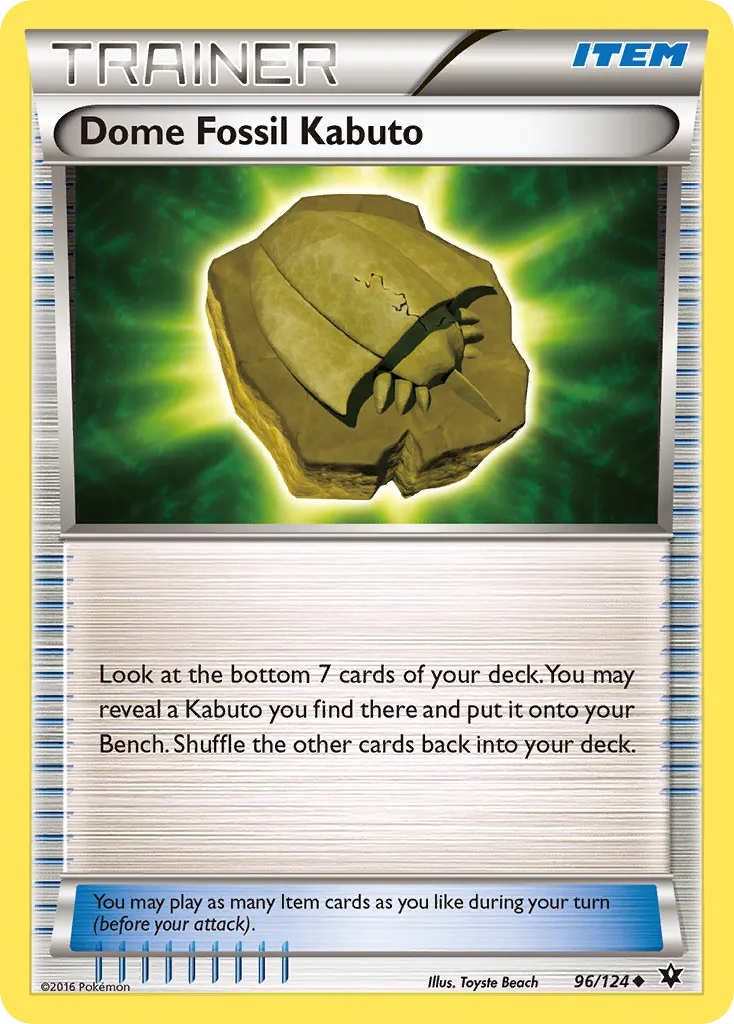 Fossile Dôme Kabuto — XY - Fates Collide — Pokémon