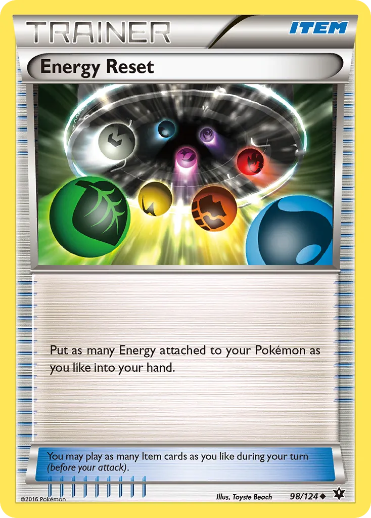 Energy Reset — XY - Fates Collide — Pokemon