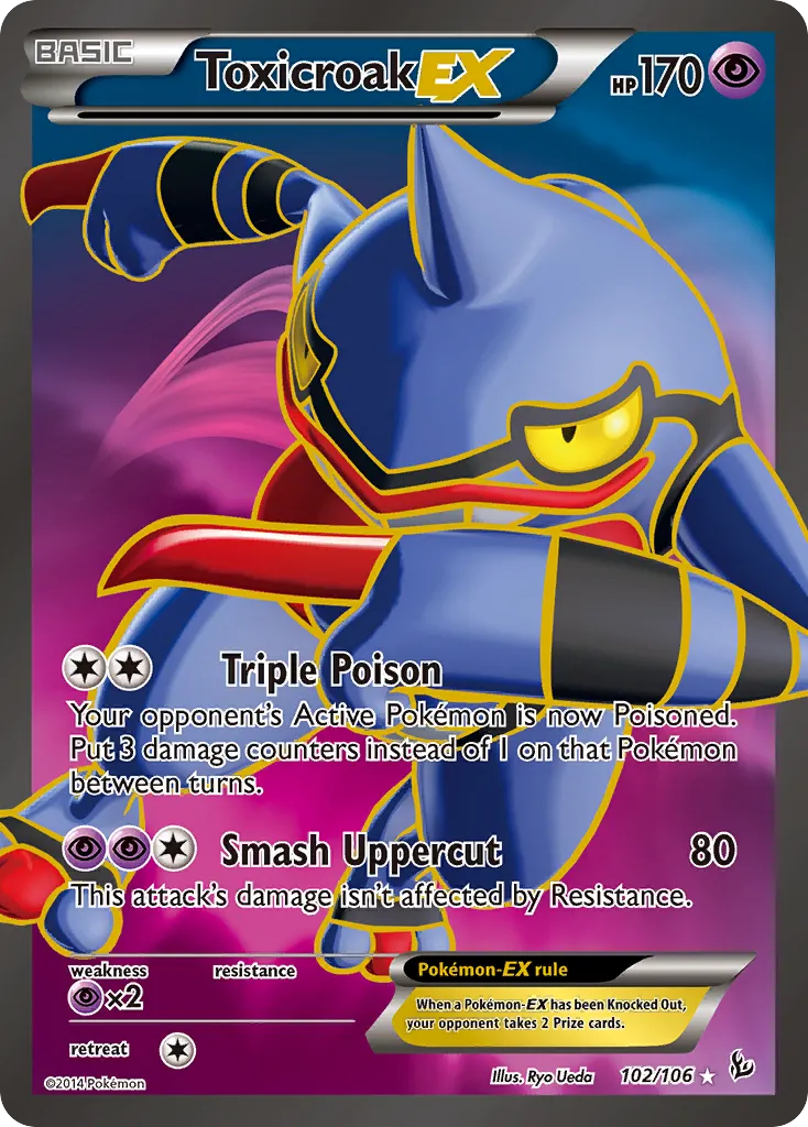 Toxicroak EX — XY - Flashfire — Pokémon