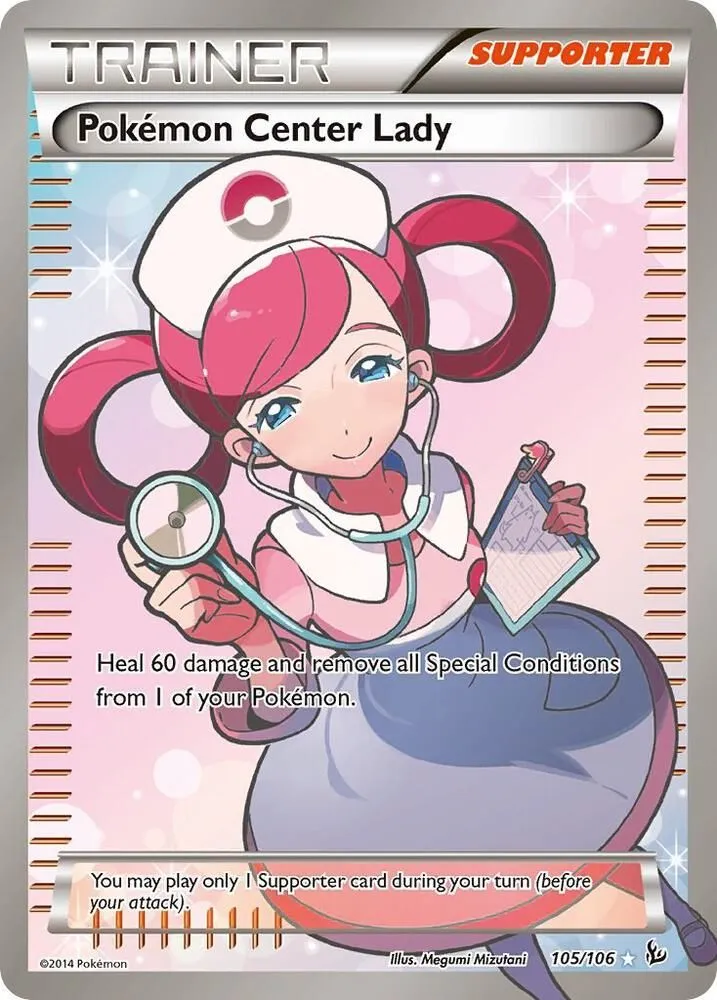 Pokemon Center Lady — XY - Flashfire — Pokémon