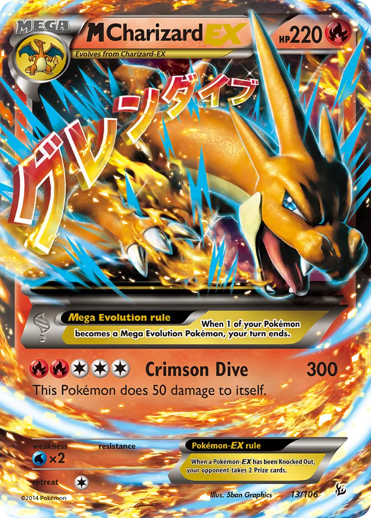 M Charizard EX — XY - Flashfire — Pokémon
