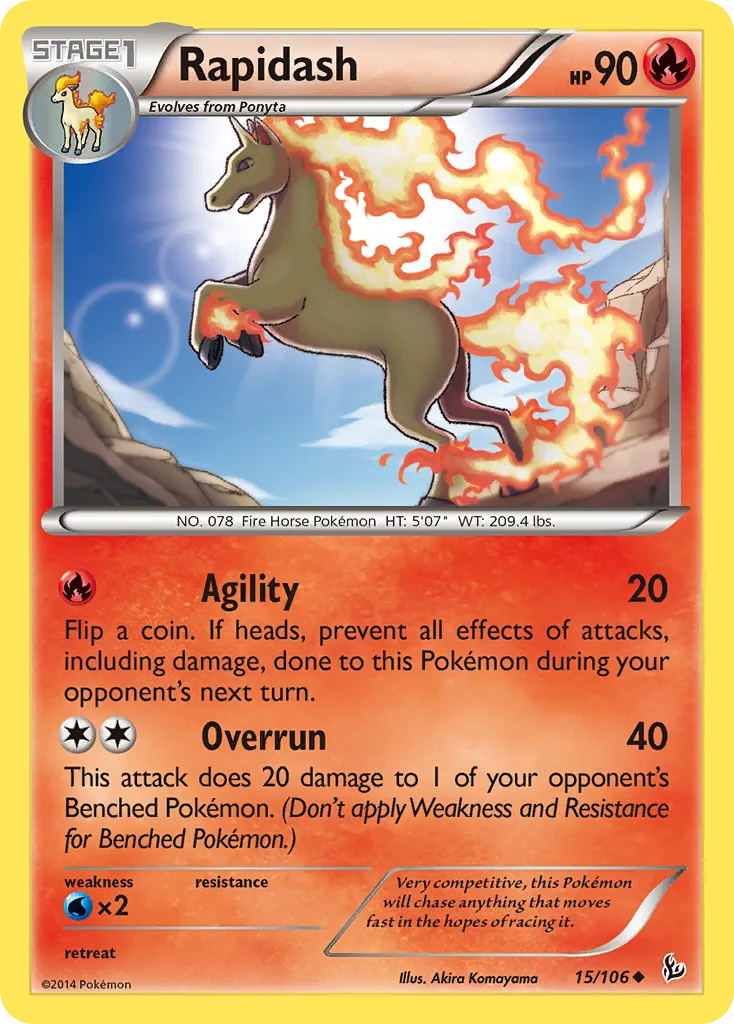 Rapidash — XY - Flashfire — Pokémon