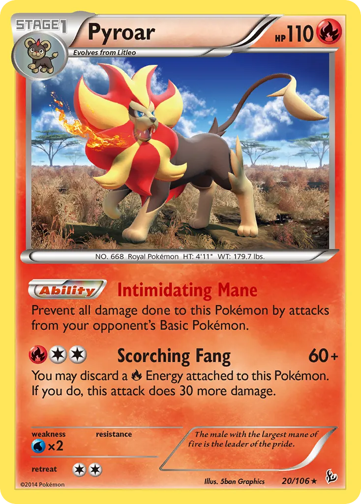 Pyroar — XY - Flashfire — Pokemon