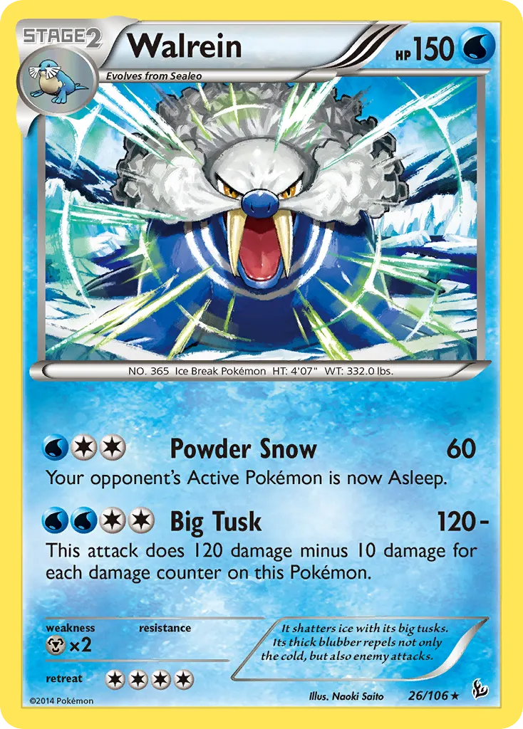 Walrein — XY - Flashfire — Pokémon