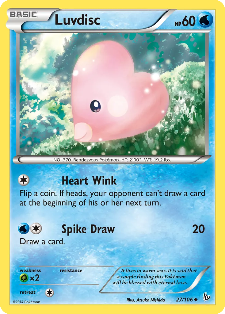 Luvdisc — XY - Flashfire — Pokemon
