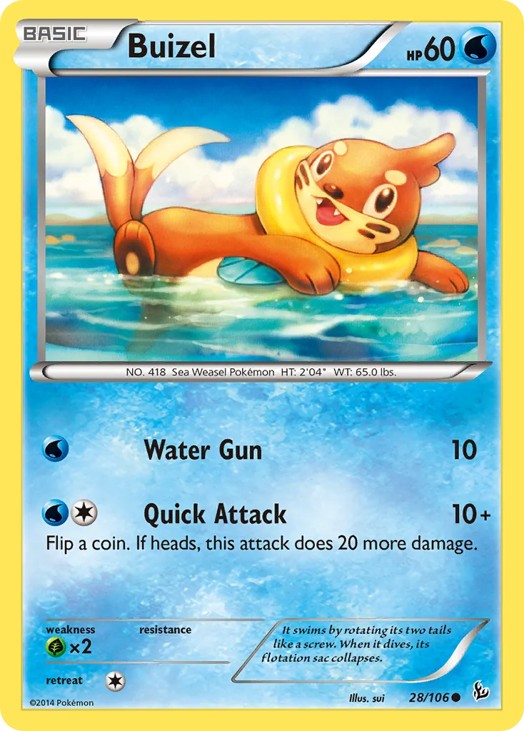 Buizel — XY - Flashfire — Pokémon