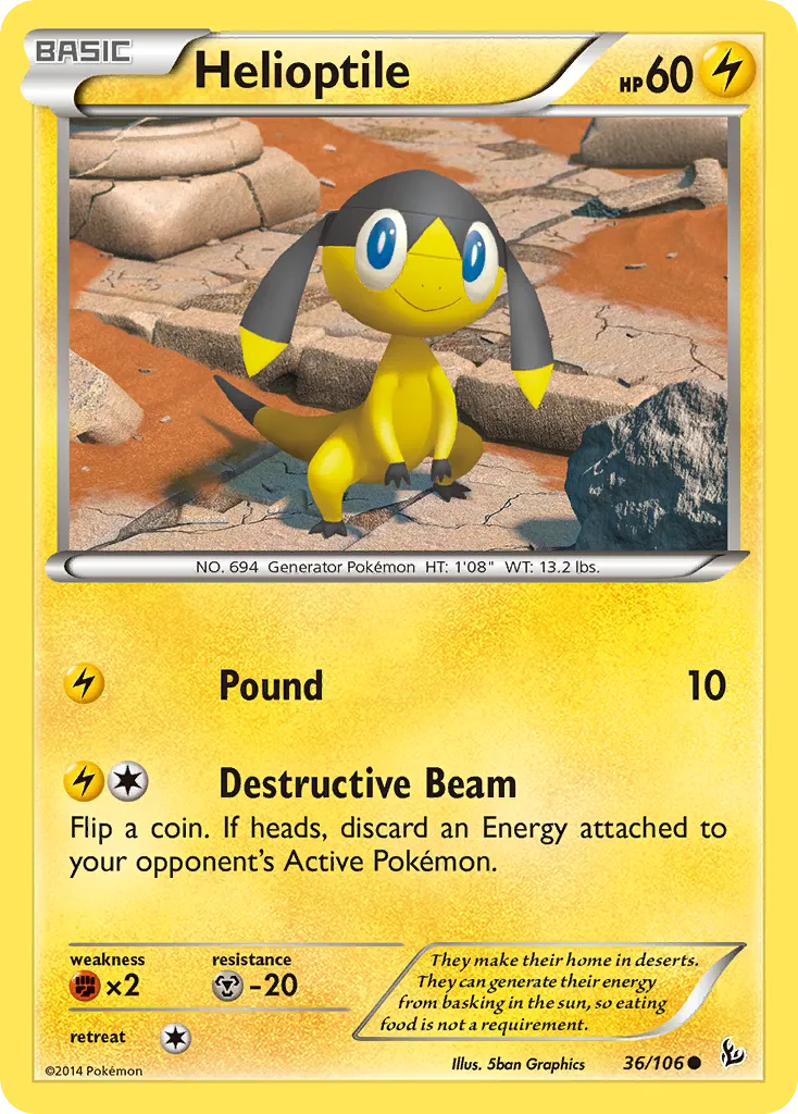 Helioptile — XY - Flashfire — Pokémon