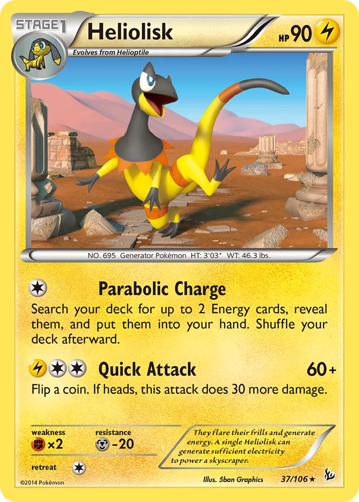 Heliolisk — XY - Flashfire — Pokémon