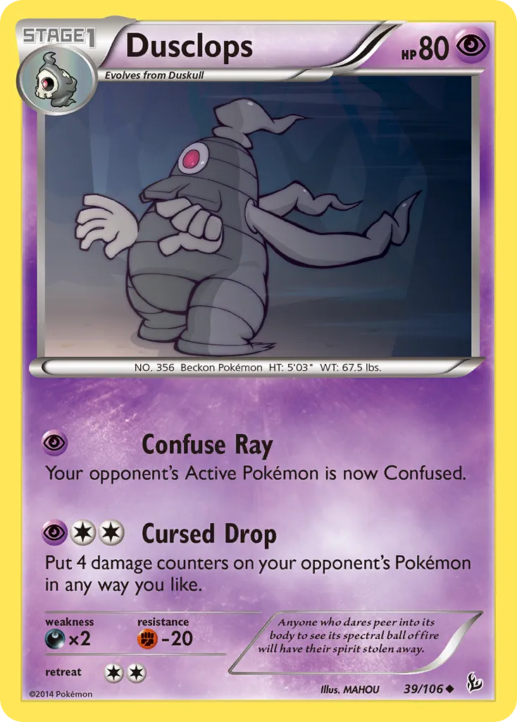 Dusclops — XY - Flashfire — Pokemon
