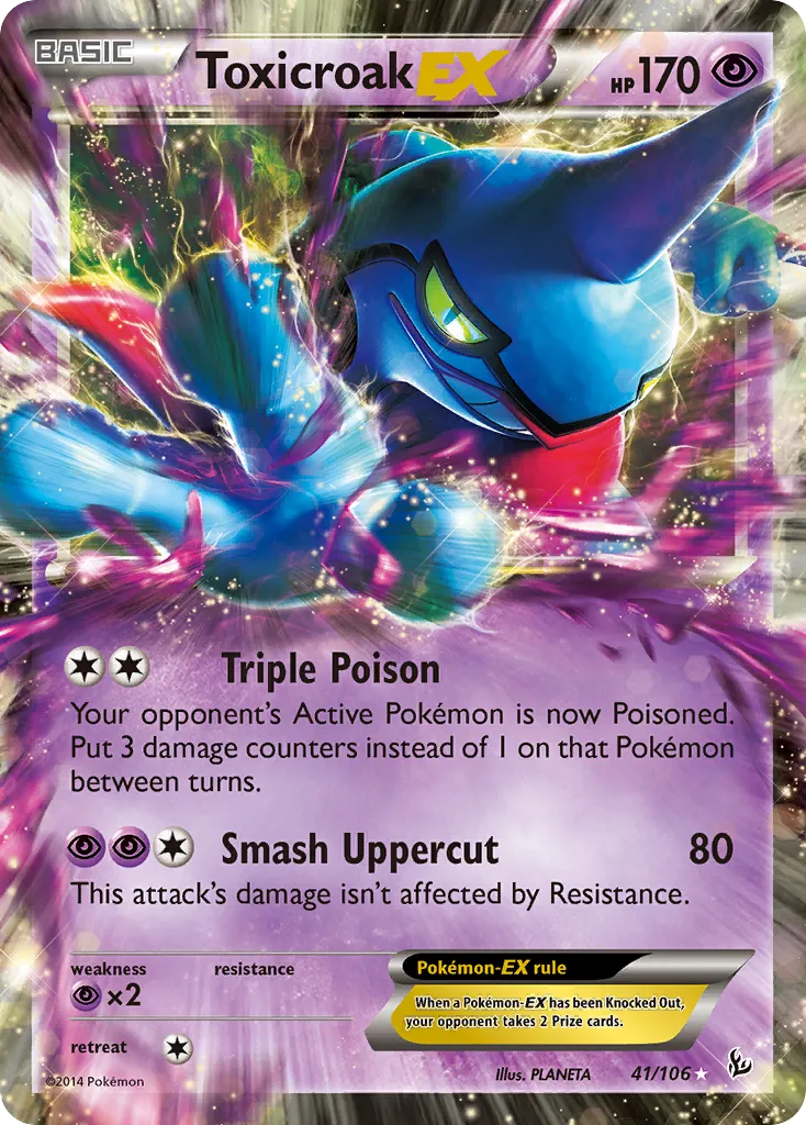 Toxicroak EX — XY - Flashfire — Pokémon