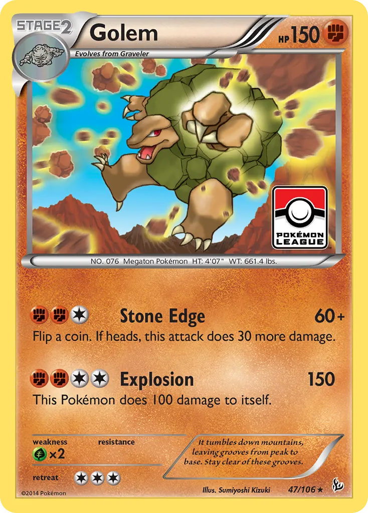 Golem — XY - Flashfire — Pokemon