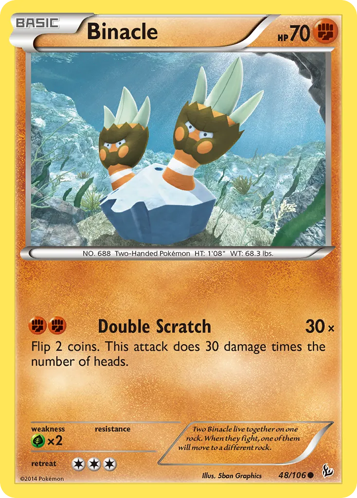 Binacle — XY - Flashfire — Pokémon