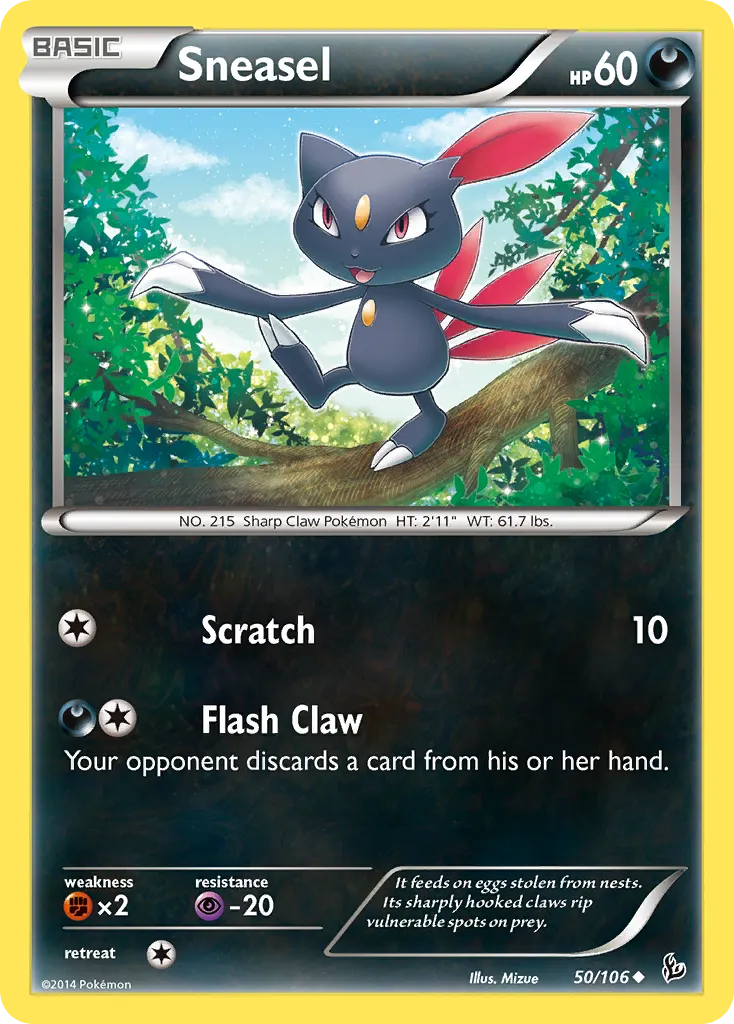 Sneasel — XY - Flashfire — Pokemon