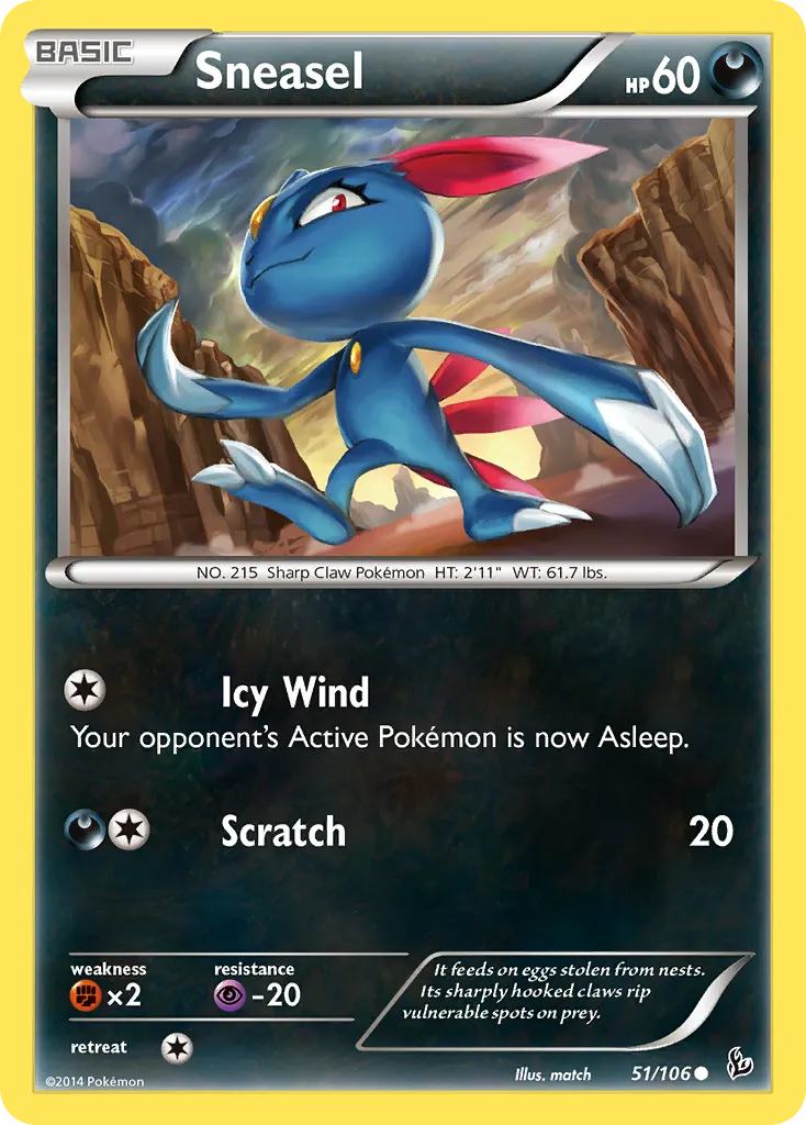 Sneasel — XY - Flashfire — Pokemon