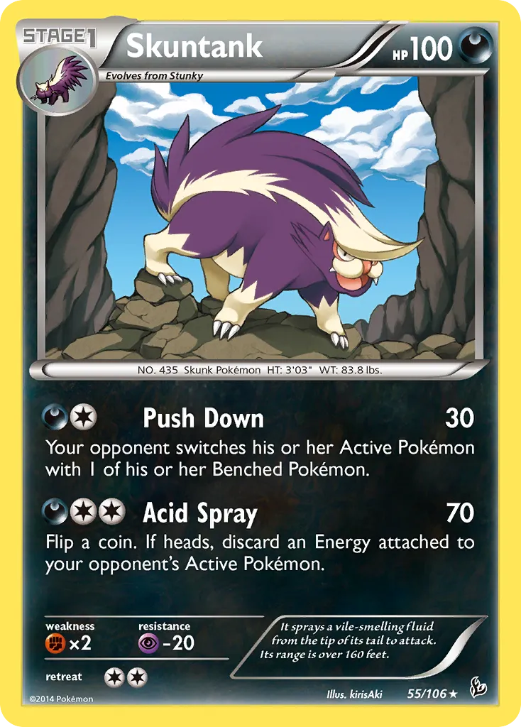 Skuntank — XY - Flashfire — Pokemon