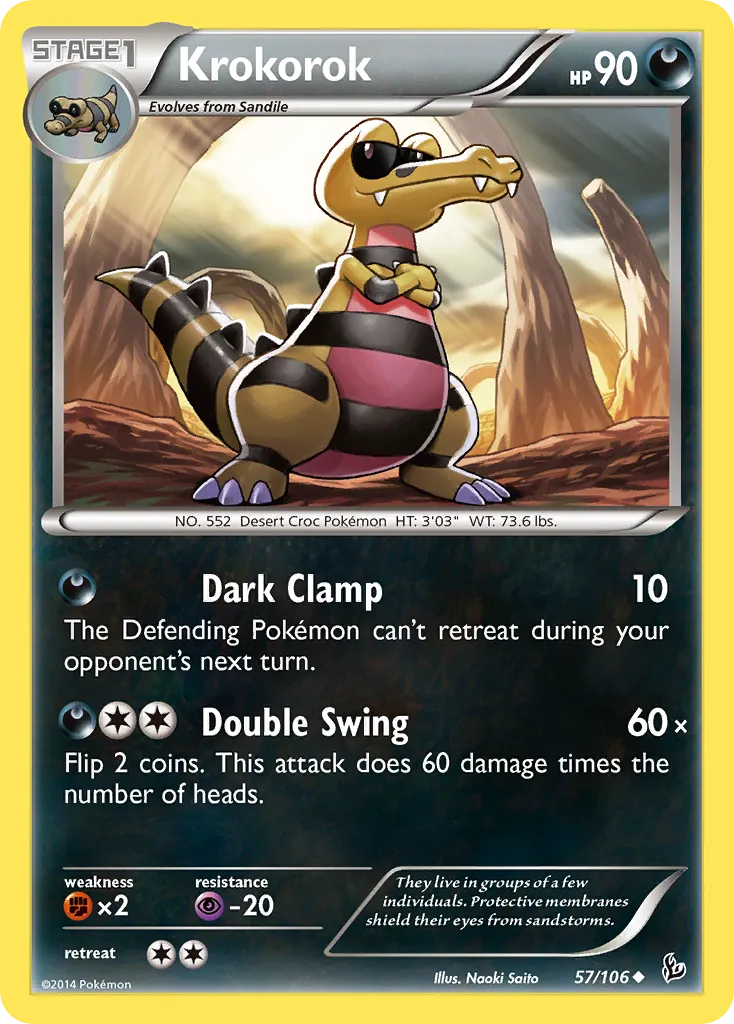 Krokorok — XY - Flashfire — Pokemon