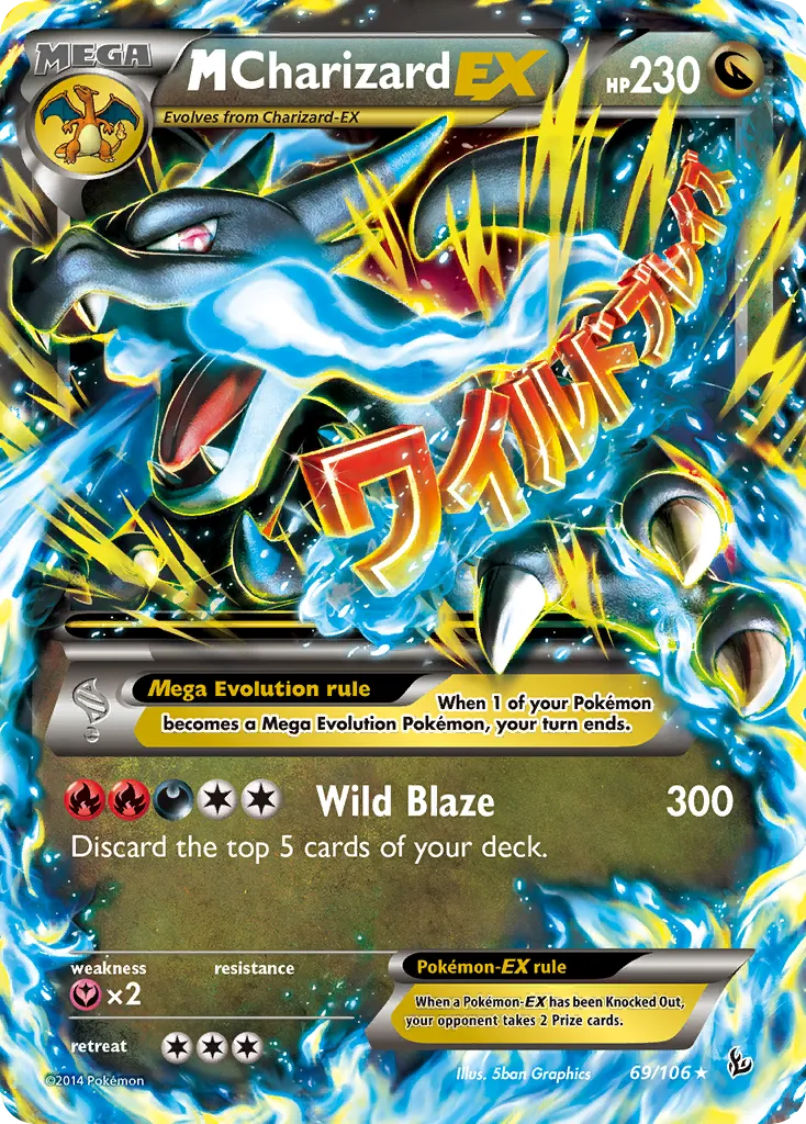 M Charizard EX — XY - Flashfire — Pokemon