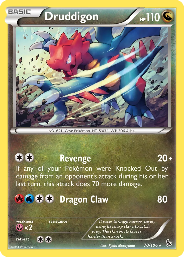 Druddigon — XY - Flashfire — Pokemon
