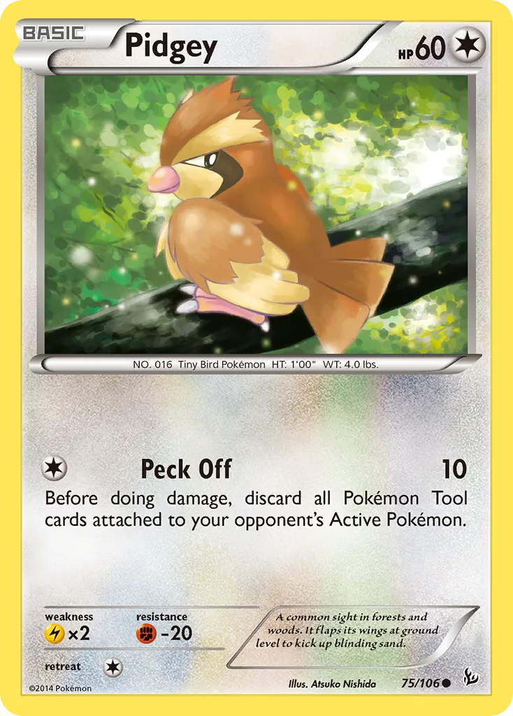 Pidgey — XY - Flashfire — Pokemon