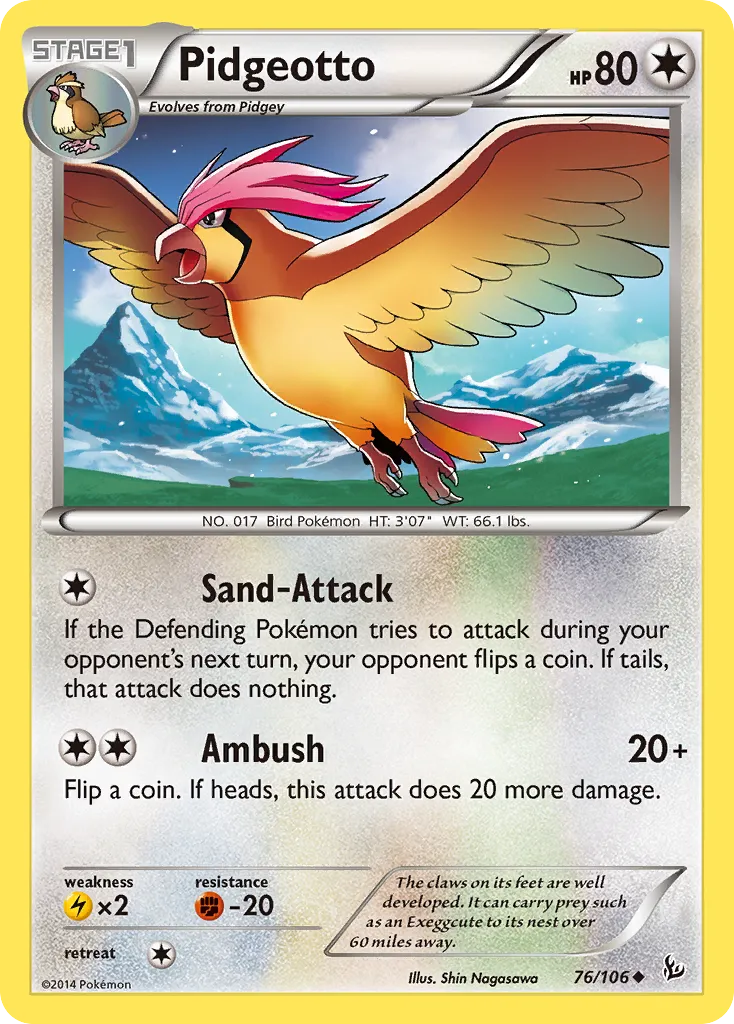 Pidgeotto — XY - Flashfire — Pokémon
