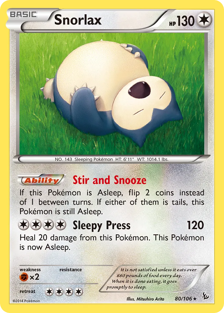Snorlax — XY - Flashfire — Pokemon