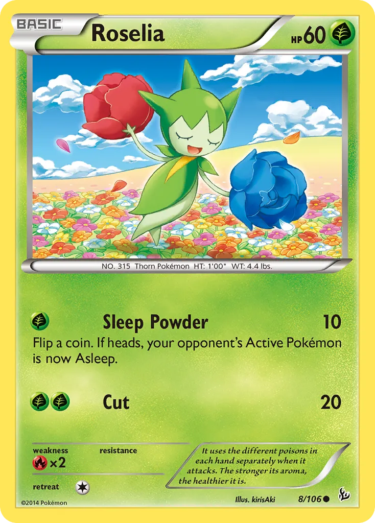 Roselia — XY - Flashfire — Pokémon