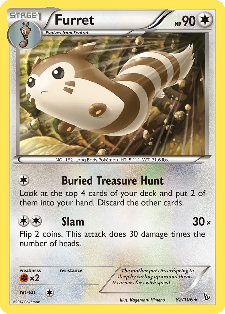 Furret — XY - Flashfire — Pokemon