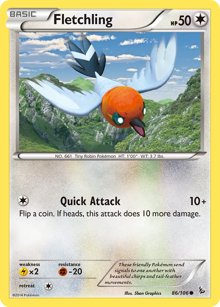 Fletchling — XY - Flashfire — Pokémon