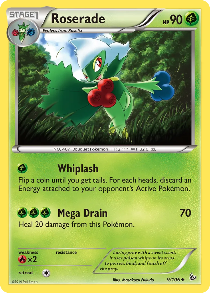 Roserade — XY - Flashfire — Pokémon