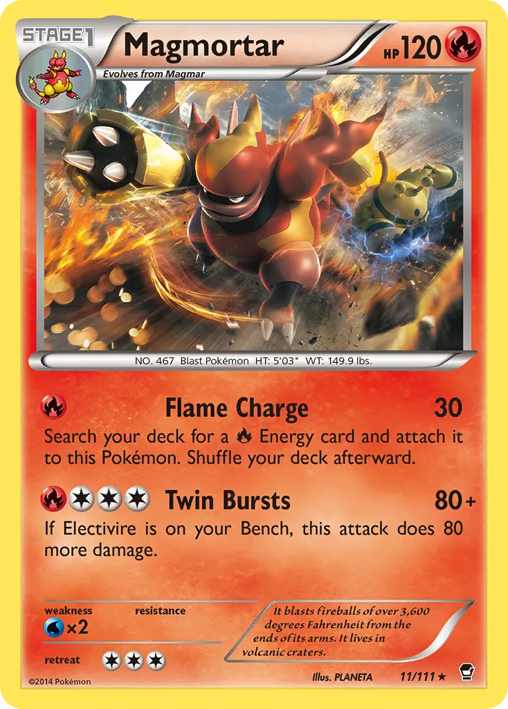 Magmortar — XY - Furious Fists — Pokemon