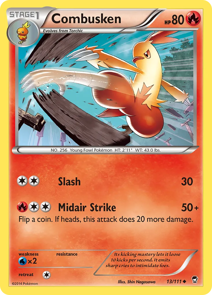 Combusken — XY - Furious Fists — Pokemon
