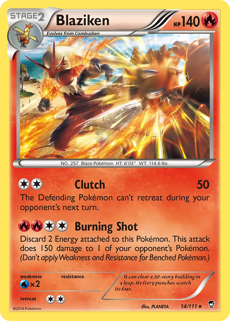Blaziken — XY - Furious Fists — Pokemon