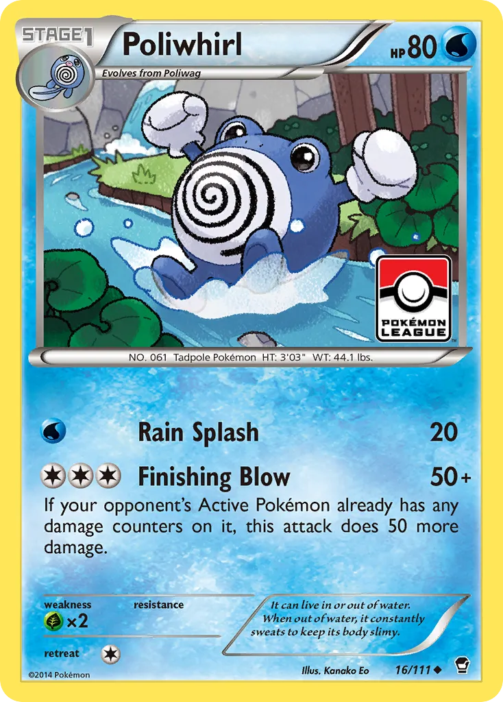 Poliwhirl — XY - Furious Fists — Pokémon