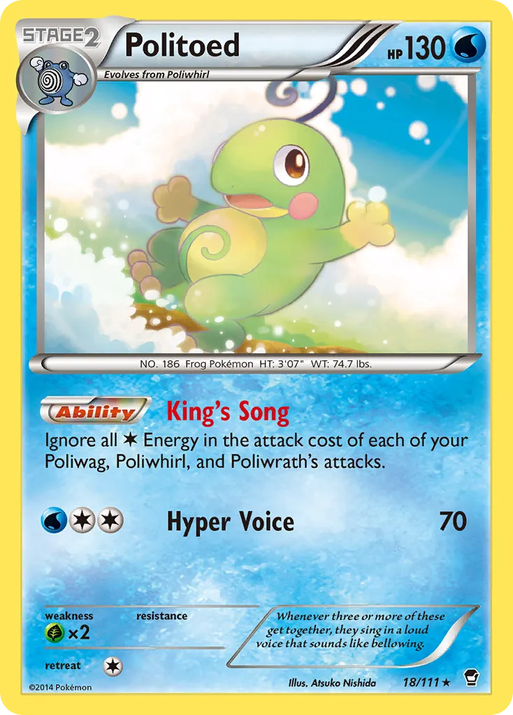 Politoed — XY - Furious Fists — Pokemon