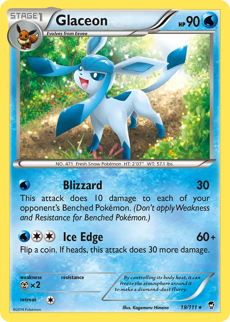 Glaceon — XY - Furious Fists — Pokemon