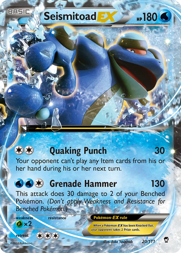 Seismitoad EX — XY - Furious Fists — Pokemon