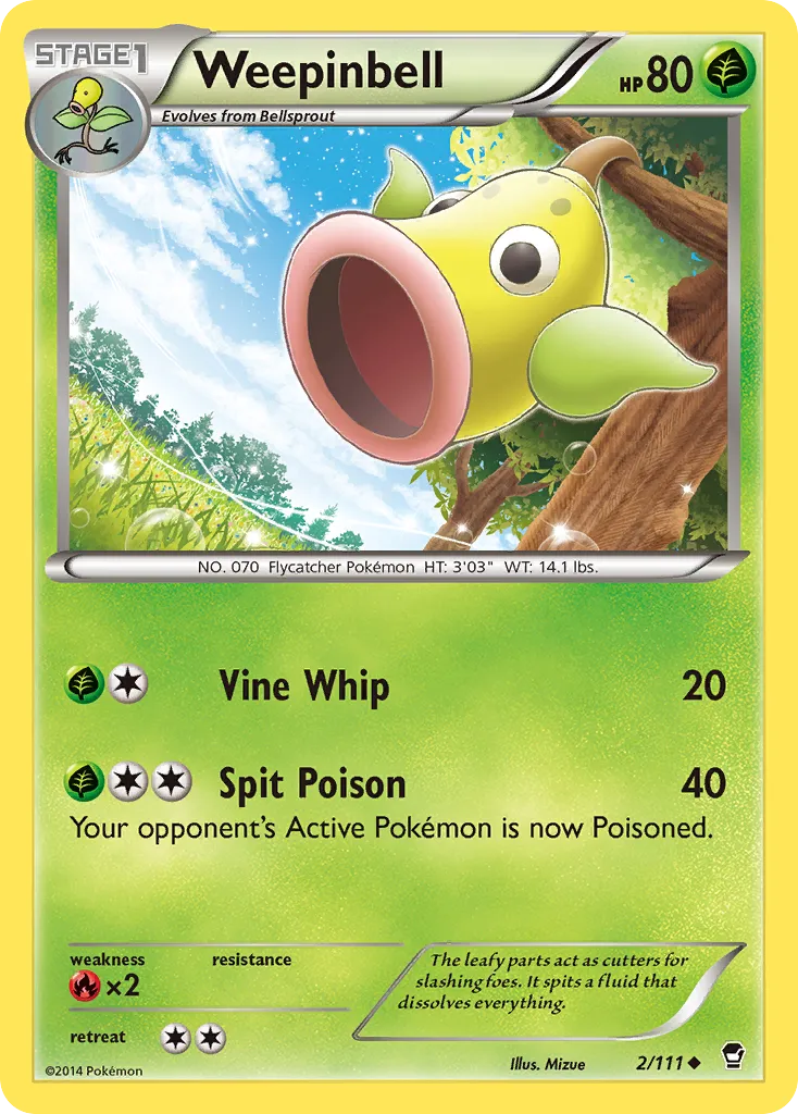 Weepinbell — XY - Furious Fists — Pokémon