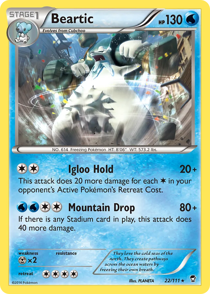 Beartic — XY - Furious Fists — Pokémon