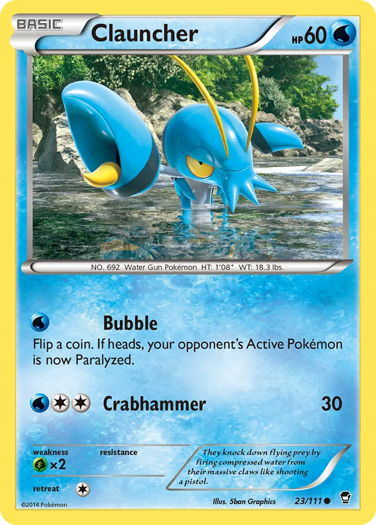 Clauncher — XY - Furious Fists — Pokémon
