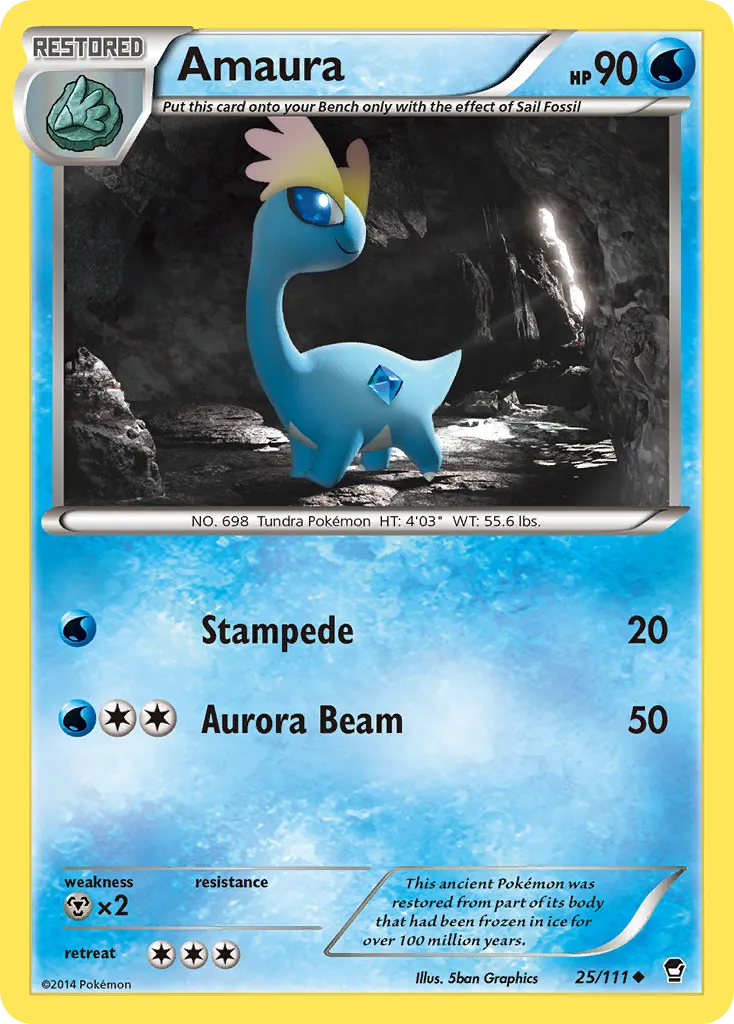 Amaura — XY - Furious Fists — Pokemon