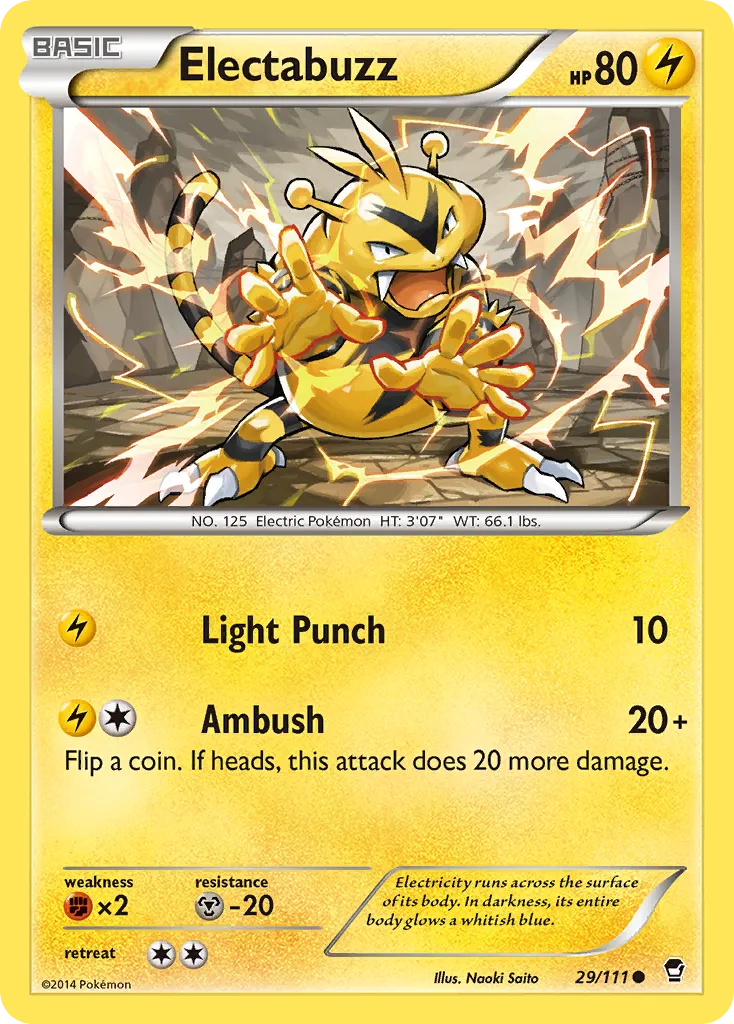 Electabuzz — XY - Furious Fists — Pokemon